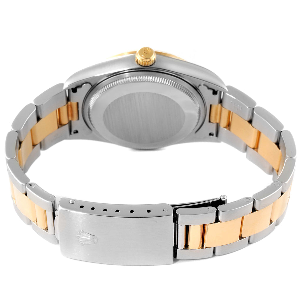 Rolex Oyster Perpetual NonDate Steel 18k Yellow Gold Mens Watch 14233