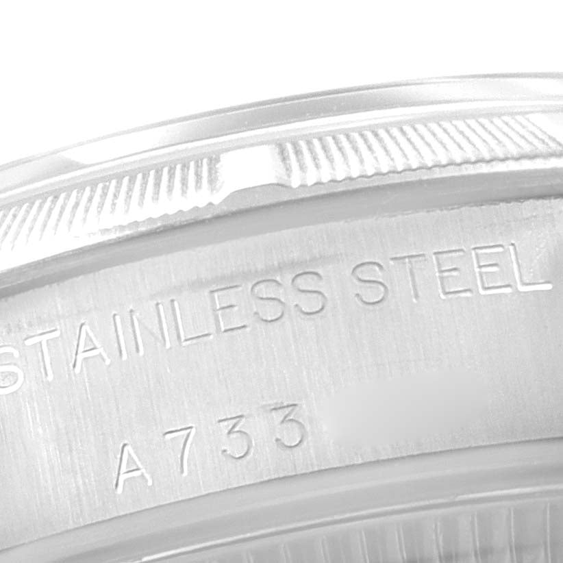 Rolex Oyster Perpetual NonDate Steel Blue Dial Ladies Watch 76030