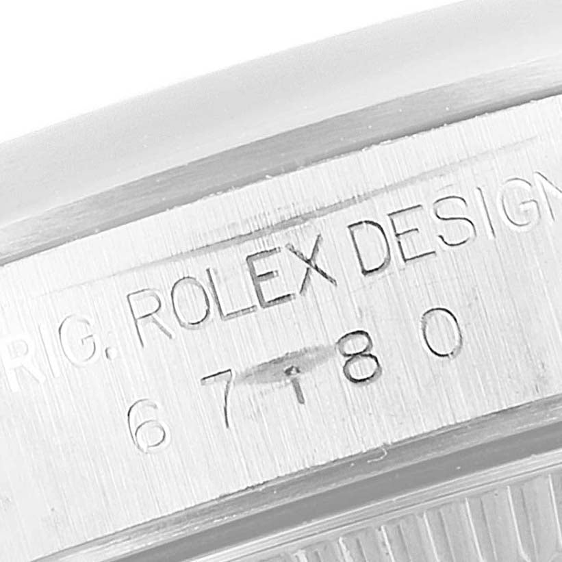 Rolex Oyster Perpetual Nondate Steel Salmon Dial Ladies Watch 67180 Papers
