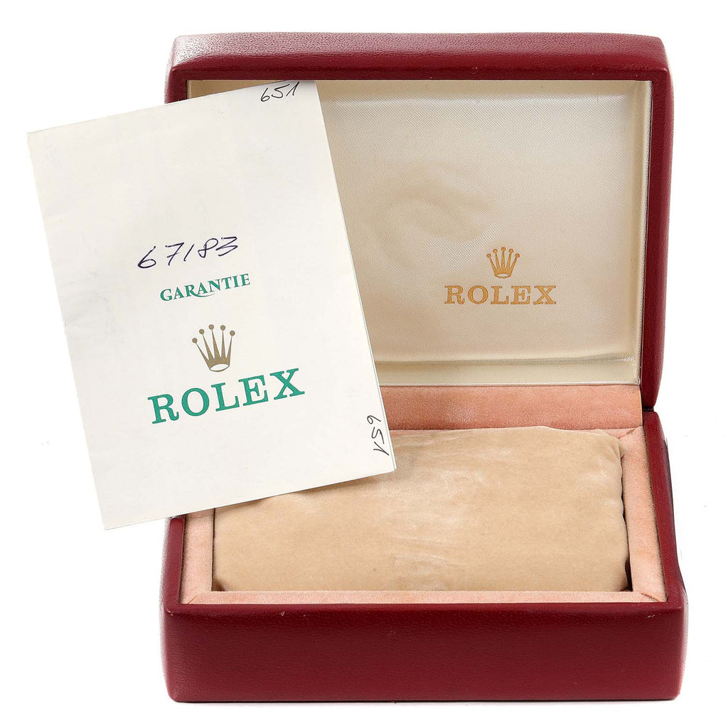 Rolex Oyster Perpetual Steel Yellow Gold Ladies Watch 67183 Box Papers