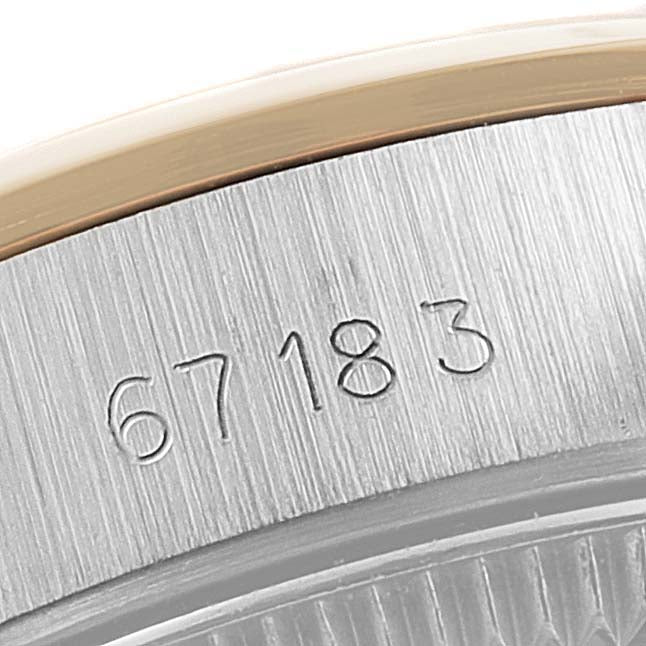 Rolex Oyster Perpetual Steel Yellow Gold Ladies Watch 67183 Box Papers