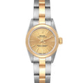 Rolex Oyster Perpetual Steel Yellow Gold Ladies Watch 67183 Box Papers