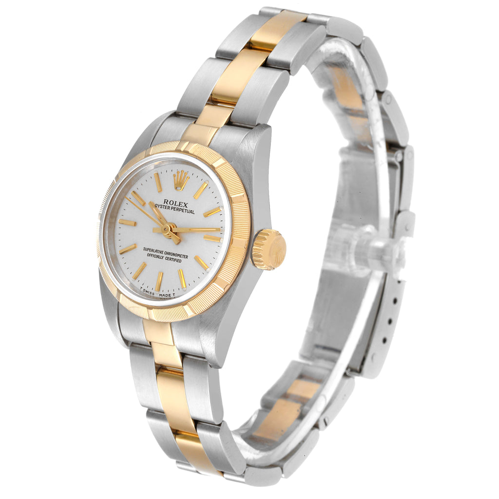 Rolex Oyster Perpetual NonDate Steel Yellow Gold Ladies Watch 67233