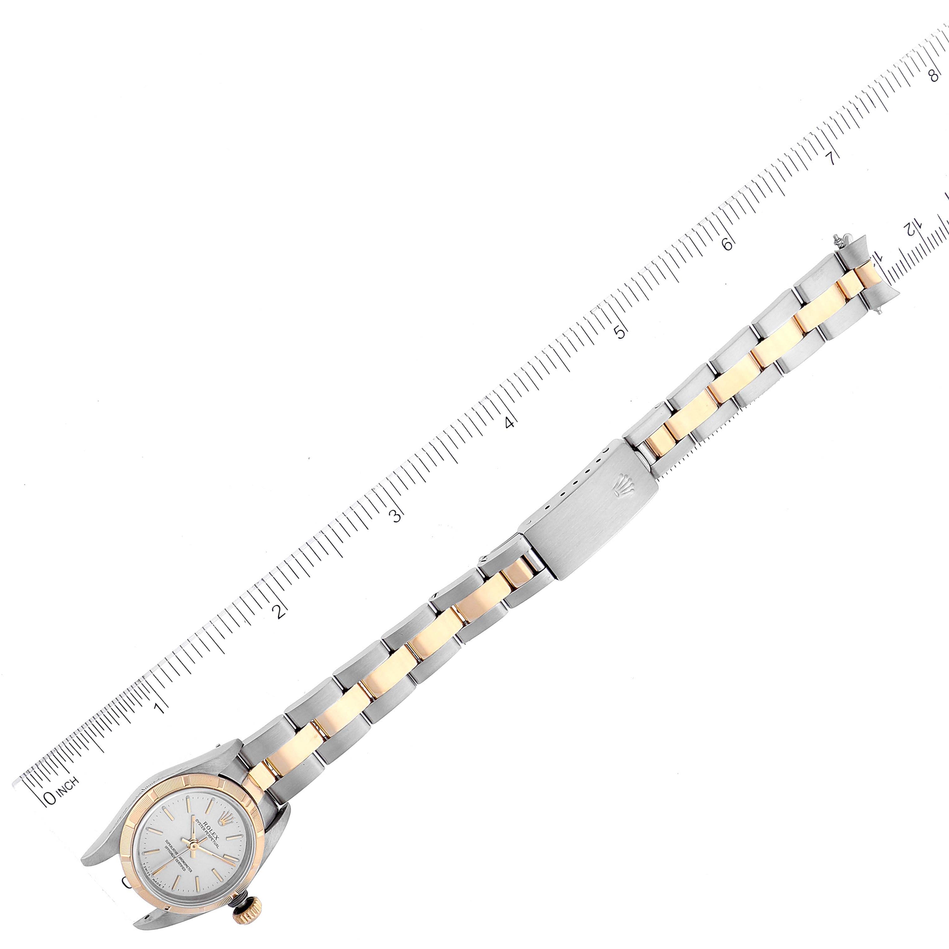 Rolex Oyster Perpetual NonDate Steel Yellow Gold Ladies Watch 67233