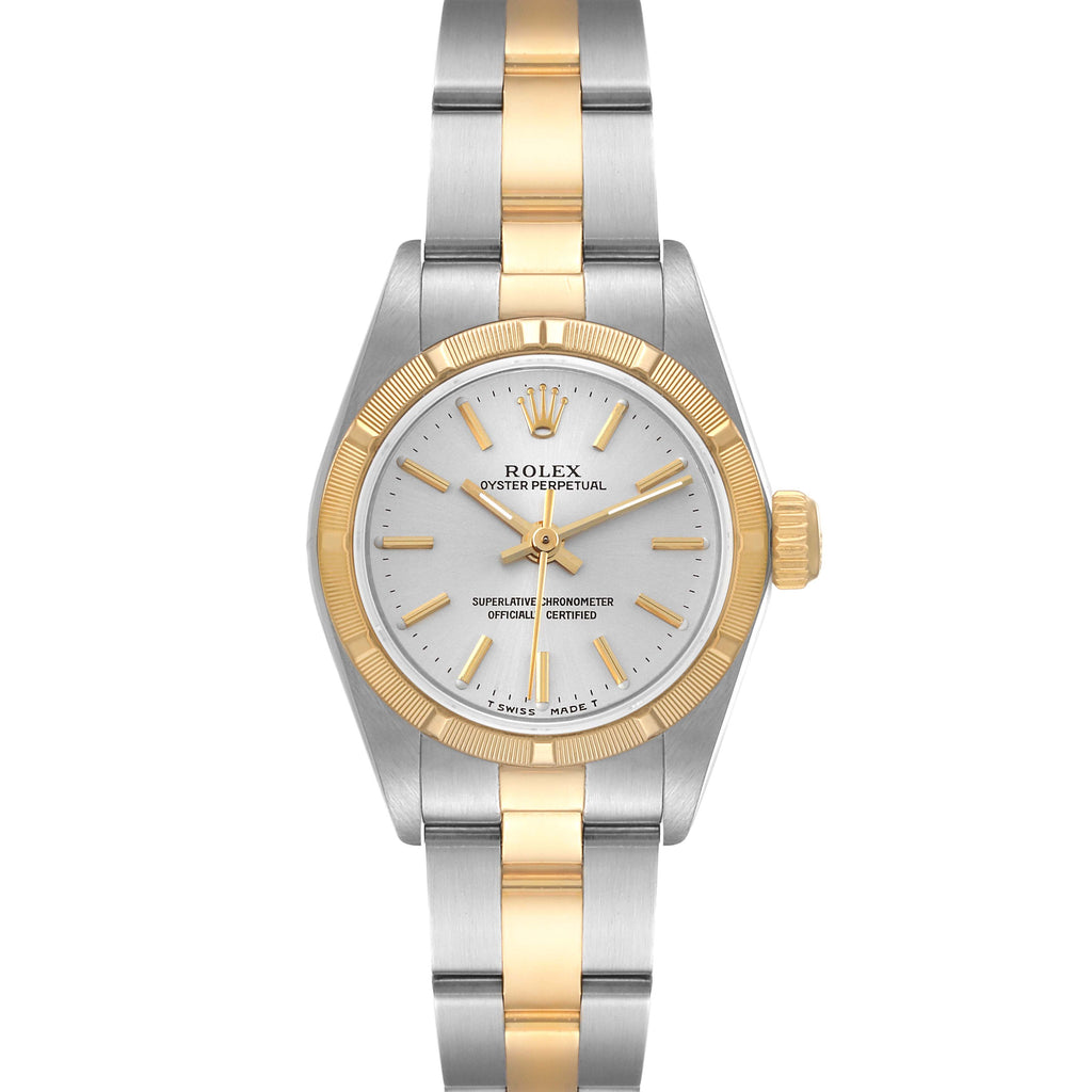 Rolex Oyster Perpetual NonDate Steel Yellow Gold Ladies Watch 67233