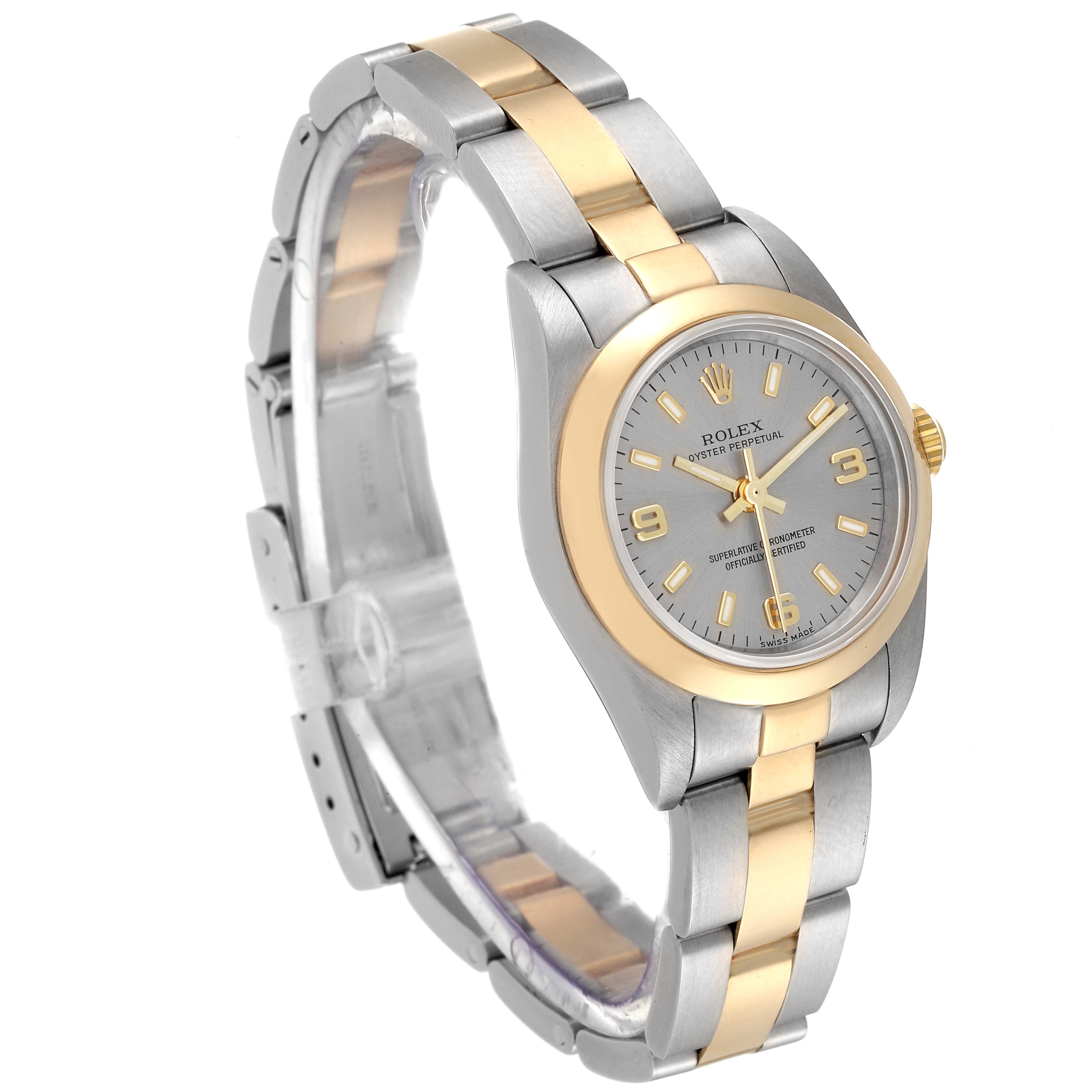 Rolex Oyster Perpetual Nondate Steel Yellow Gold Ladies Watch 76183