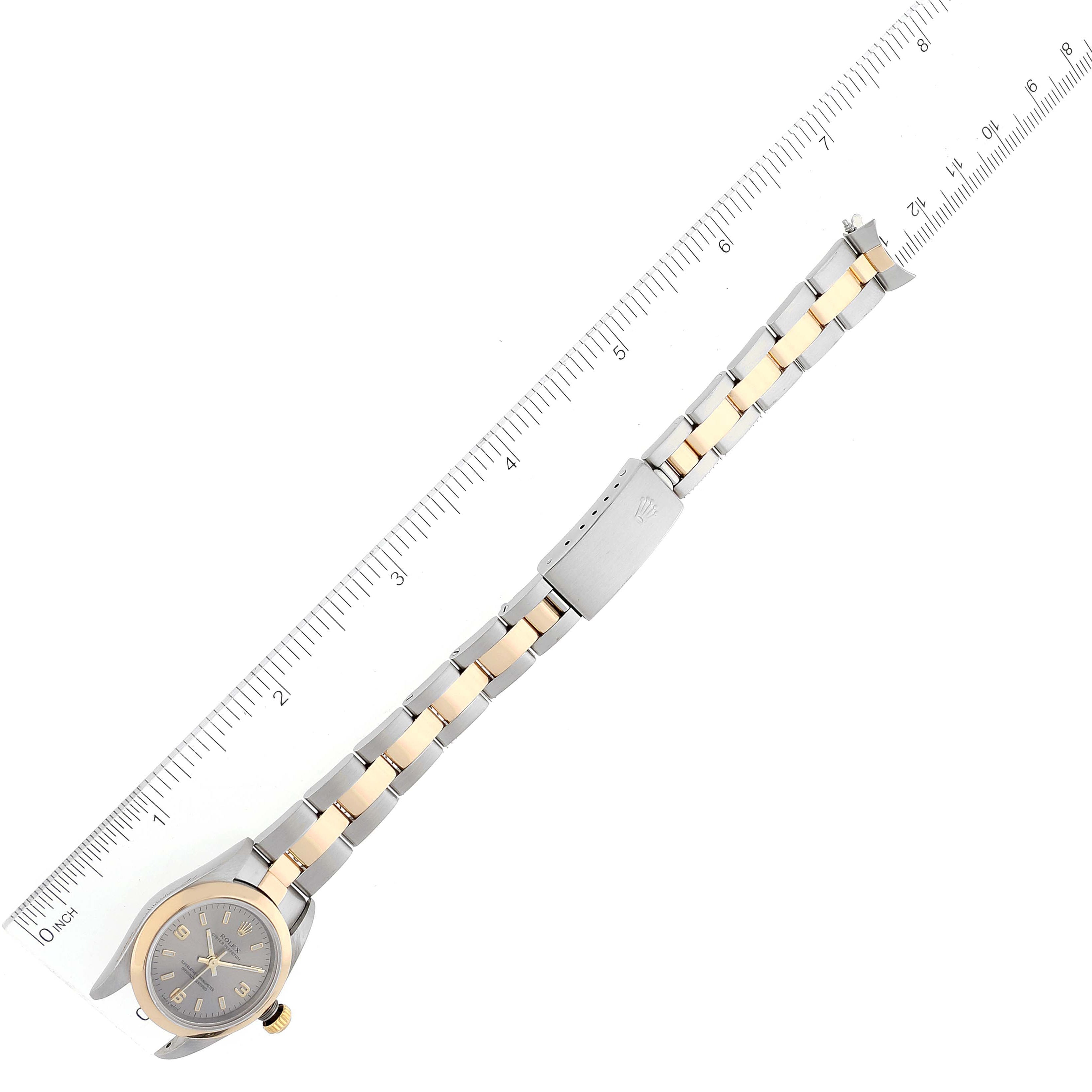 Rolex Oyster Perpetual Nondate Steel Yellow Gold Ladies Watch 76183