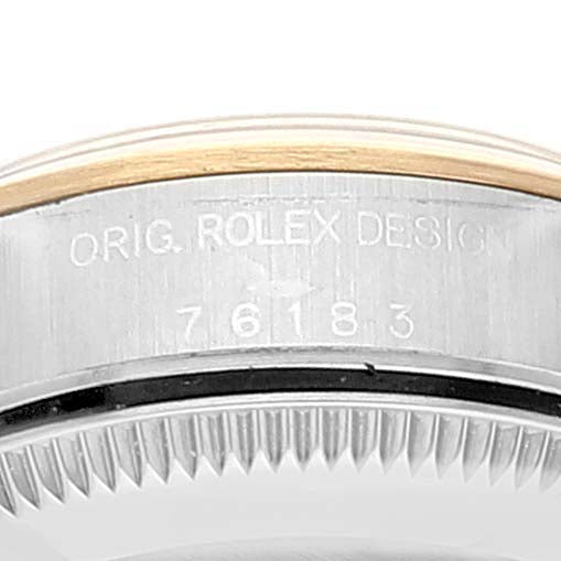 Rolex Oyster Perpetual Nondate Steel Yellow Gold Ladies Watch 76183 Box Papers
