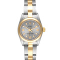 Rolex Oyster Perpetual Nondate Steel Yellow Gold Ladies Watch 76183 Box Papers