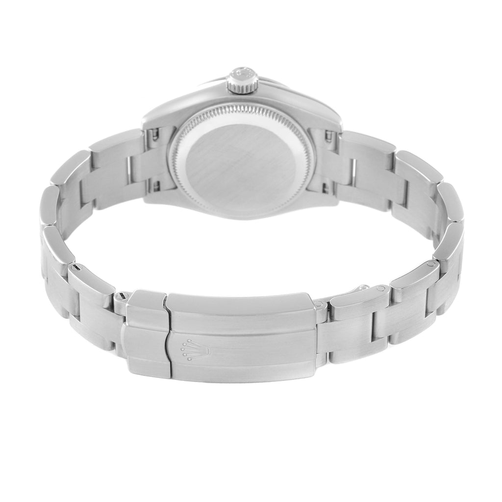 Rolex Oyster Perpetual Nondate White Dial Ladies Watch 176200 Box Card
