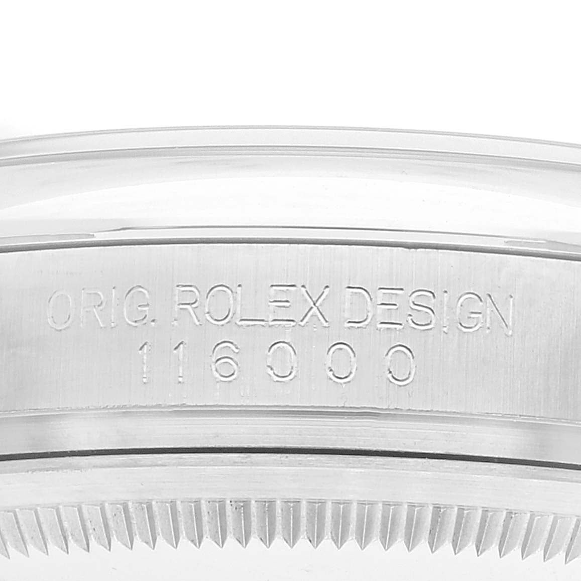 Rolex Oyster Perpetual Rhodium Dial Steel Mens Watch 116000