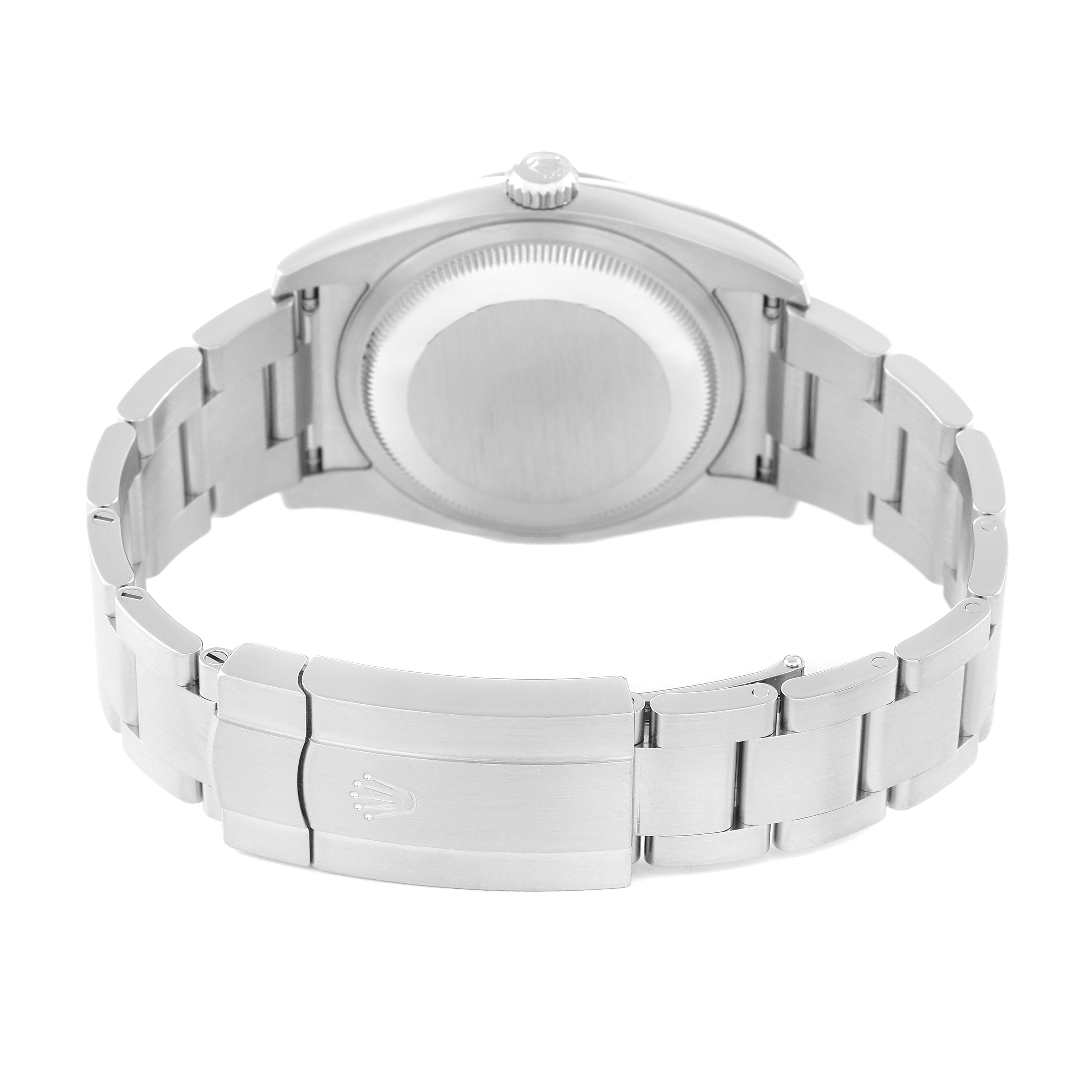 Rolex Oyster Perpetual Rhodium Dial Steel Mens Watch 116000