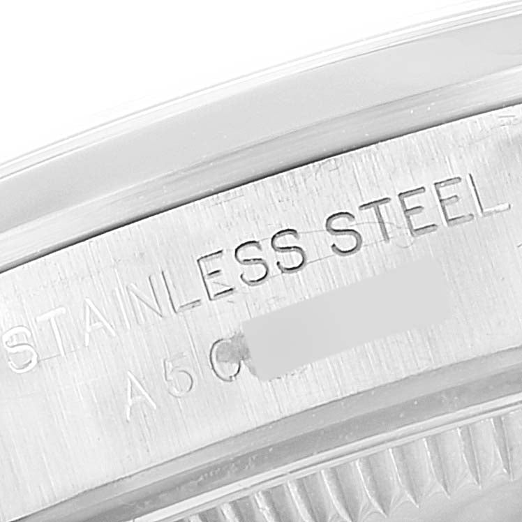 Rolex Oyster Perpetual Salmon Dial Domed Bezel Steel Ladies Watch 76080 BOX