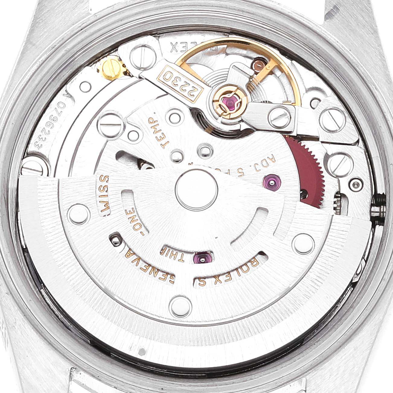 Rolex Oyster Perpetual Salmon Dial Domed Bezel Steel Ladies Watch 76080 Papers