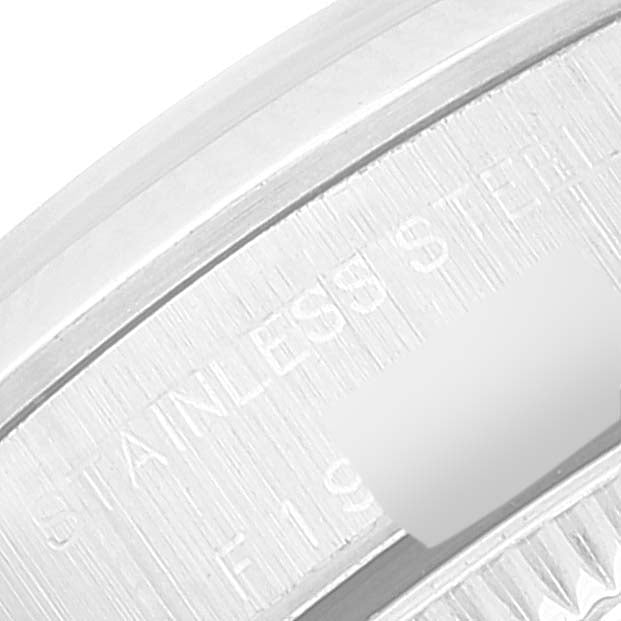 Rolex Oyster Perpetual Salmon Dial Smooth Bezel Steel Ladies Watch 76080