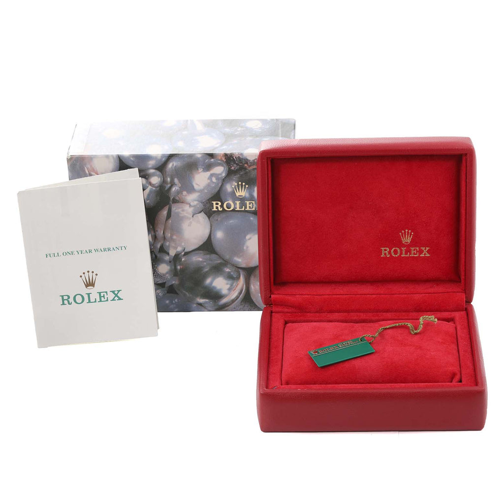 Rolex Oyster Perpetual Salmon Dial Steel Ladies Watch 67230 Box Papers