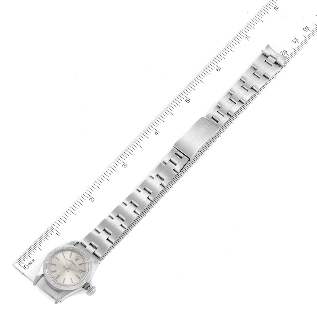 Rolex Oyster Perpetual Silver Dial Oyster Bracelet Ladies Watch 67230