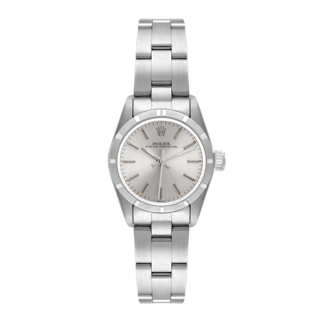 Rolex Oyster Perpetual Silver Dial Oyster Bracelet Ladies Watch 67230