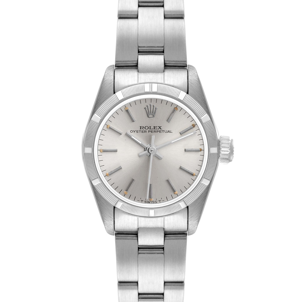 Rolex Oyster Perpetual Silver Dial Oyster Bracelet Ladies Watch 67230