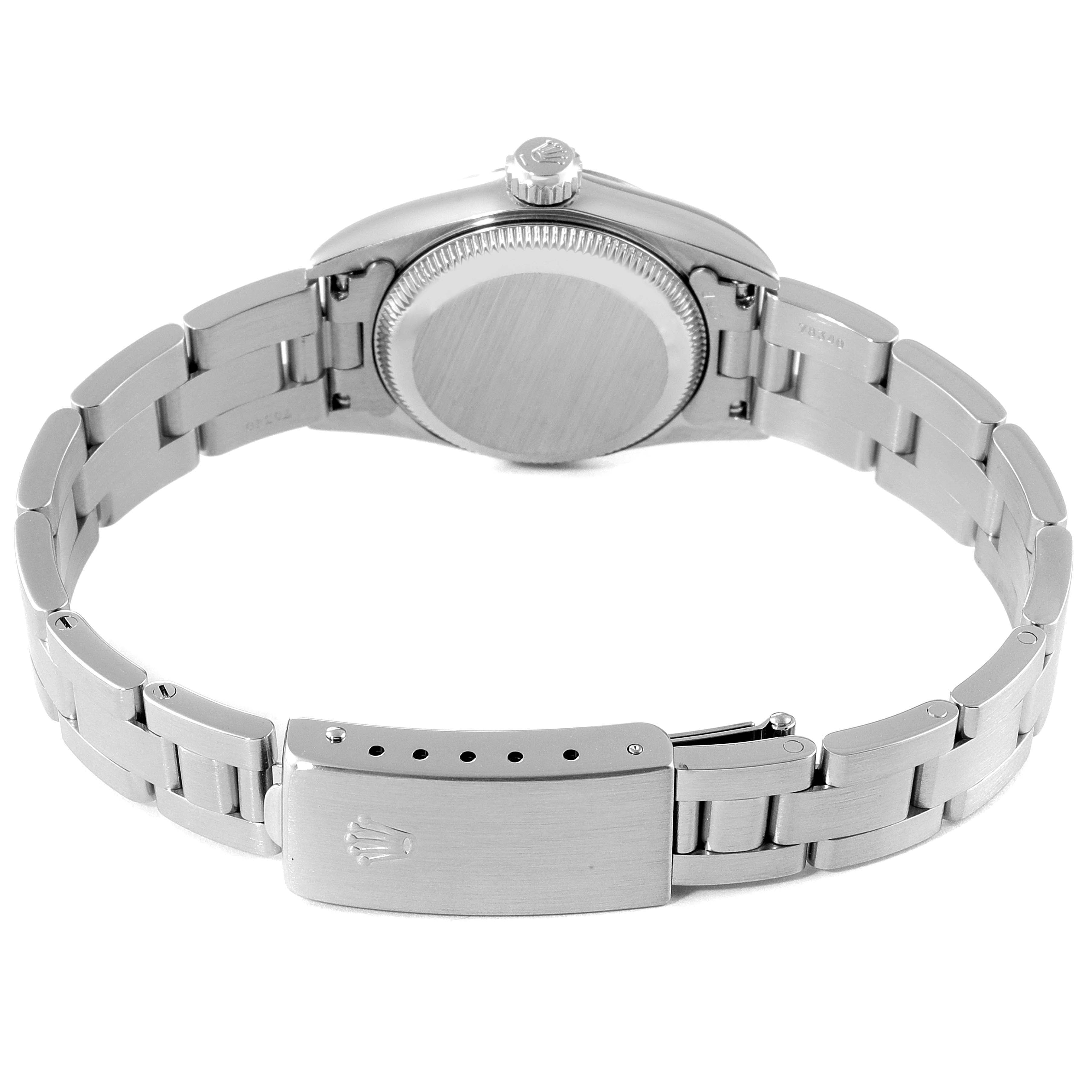 Rolex Oyster Perpetual Silver Dial Oyster Bracelet Steel Ladies Watch 67180