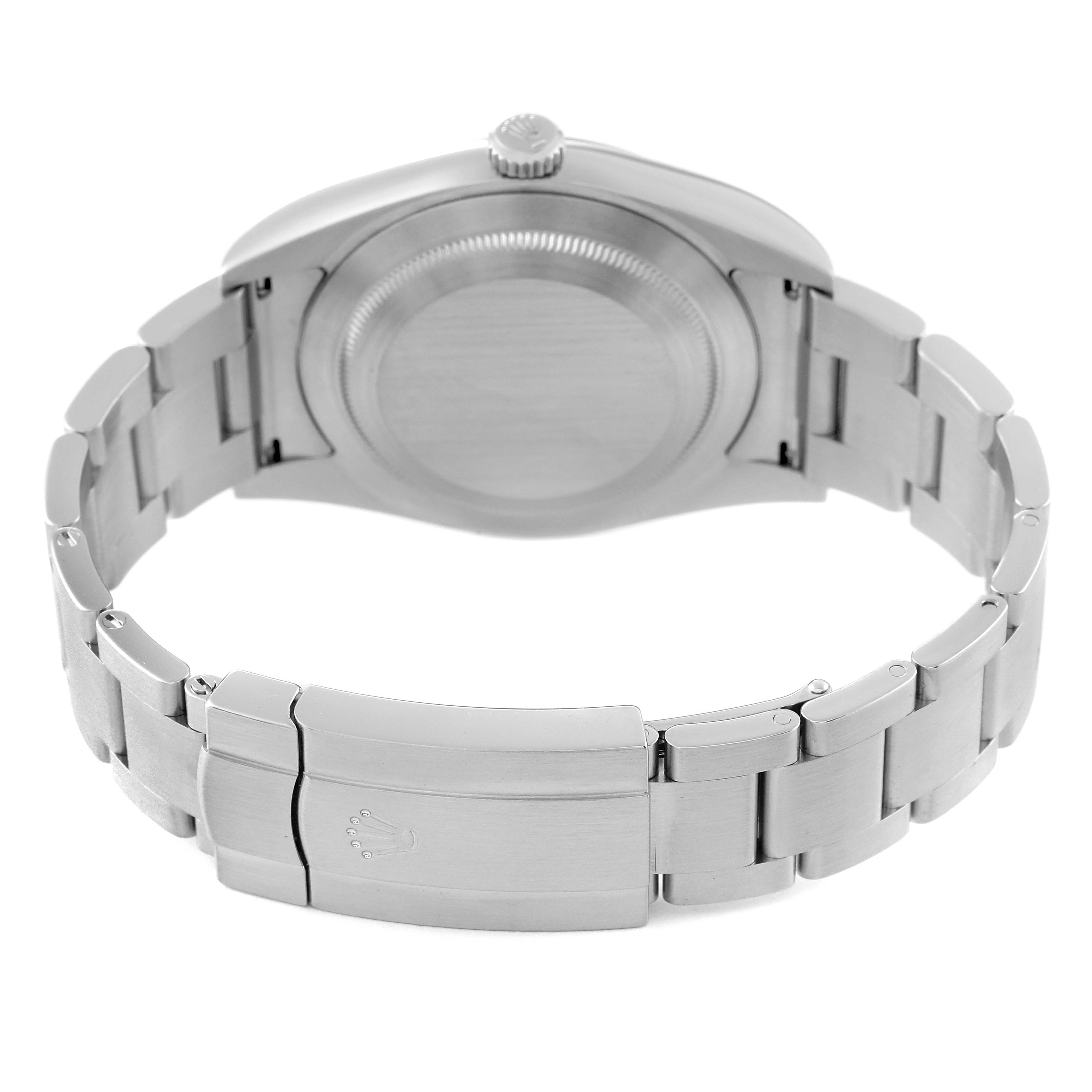 Rolex Oyster Perpetual Silver Dial Steel Mens Watch 114300