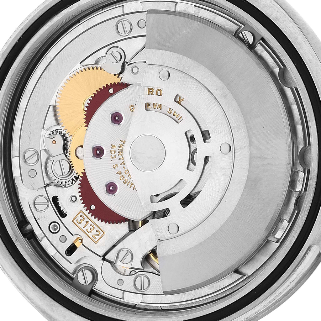 Rolex Oyster Perpetual Silver Dial Steel Mens Watch 114300