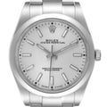 Rolex Oyster Perpetual Silver Dial Steel Mens Watch 114300 Unworn