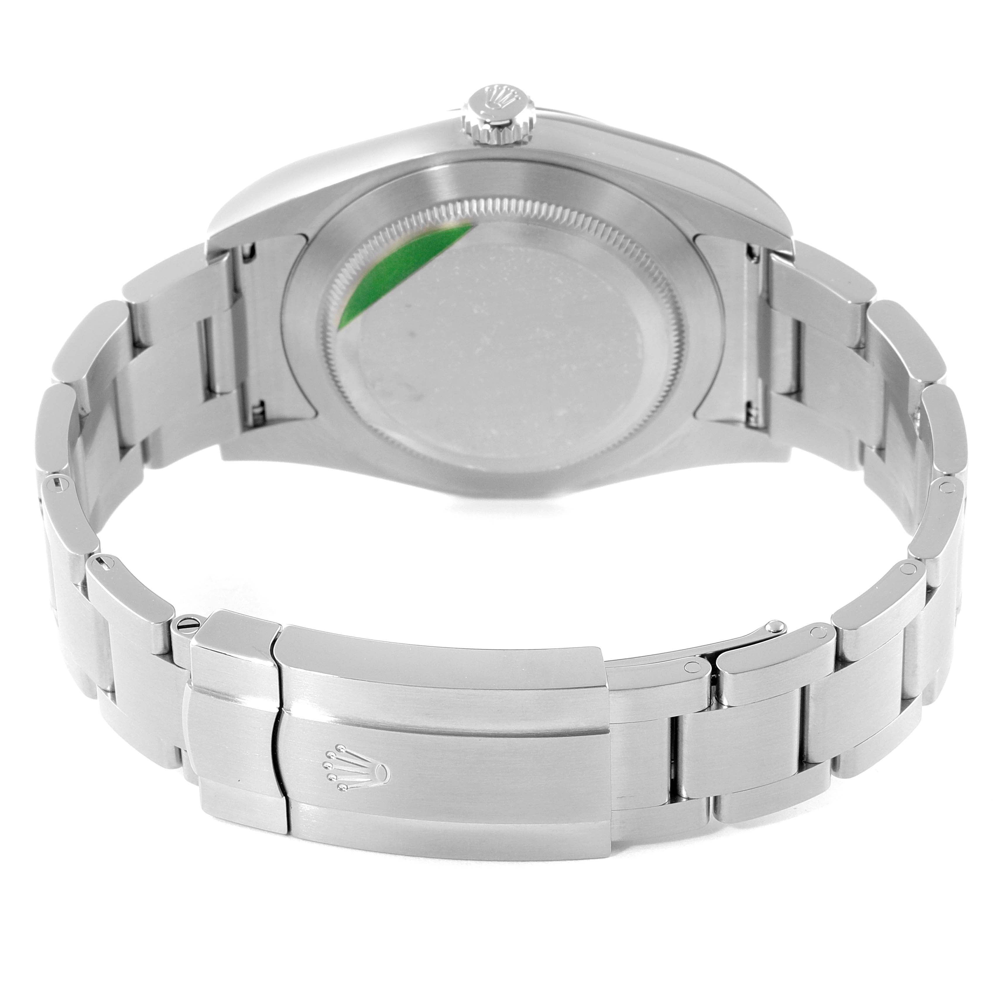 Rolex Oyster Perpetual Silver Dial Steel Mens Watch 114300 Unworn