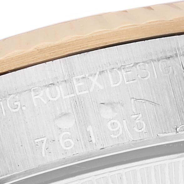 Rolex Oyster Perpetual Silver Dial Steel Yellow Gold Watch 76193