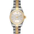 Rolex Oyster Perpetual Silver Dial Steel Yellow Gold Watch 76193