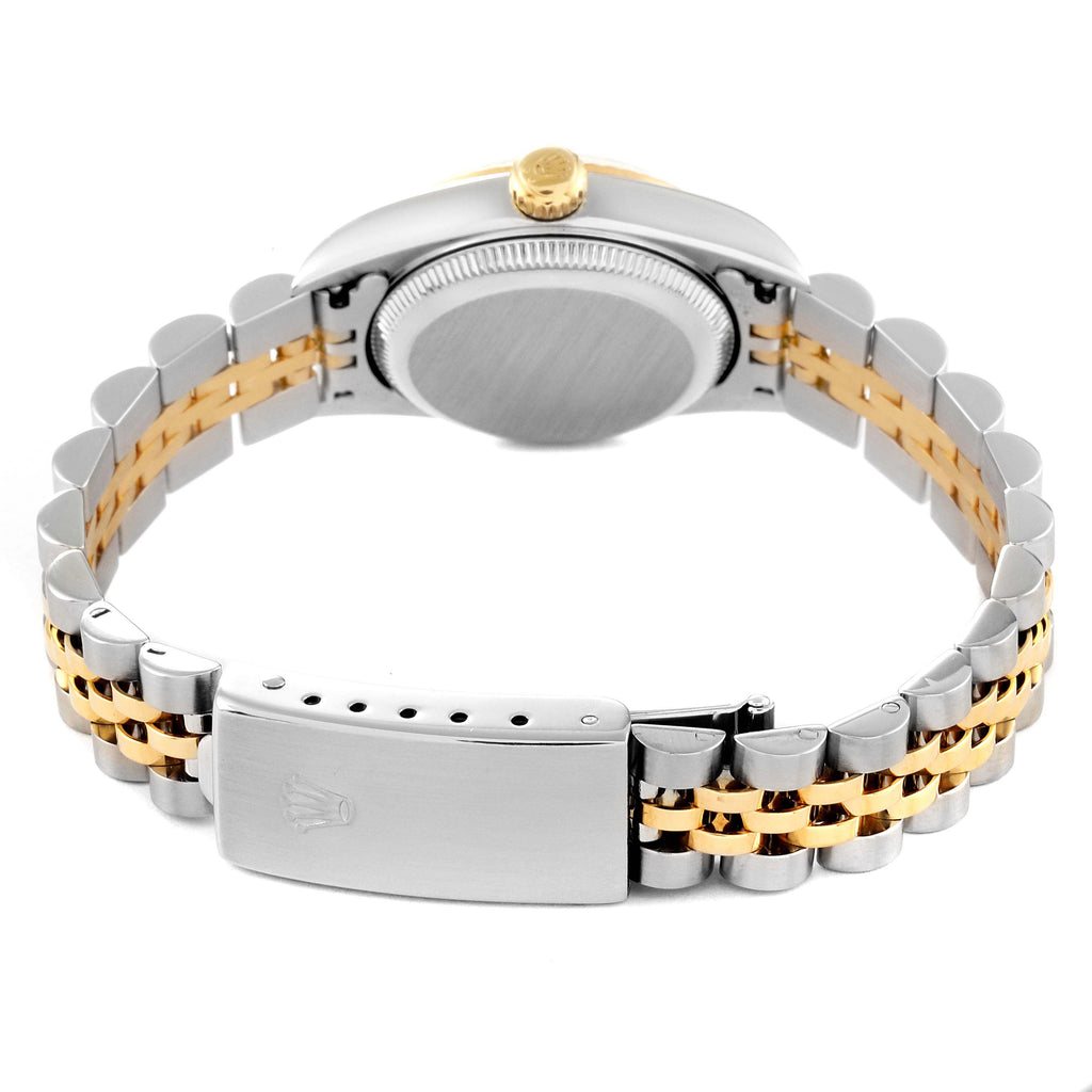 Rolex Oyster Perpetual Silver Dial Steel Yellow Gold Watch 76193