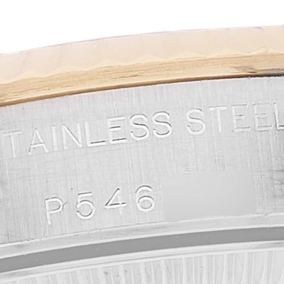 Rolex Oyster Perpetual Silver Dial Steel Yellow Gold Watch 76193 Box Papers