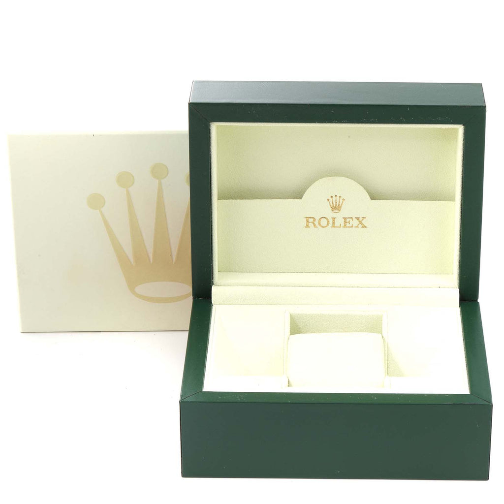 Rolex Oyster Perpetual Steel White Gold Black Dial Unisex Watch 116034