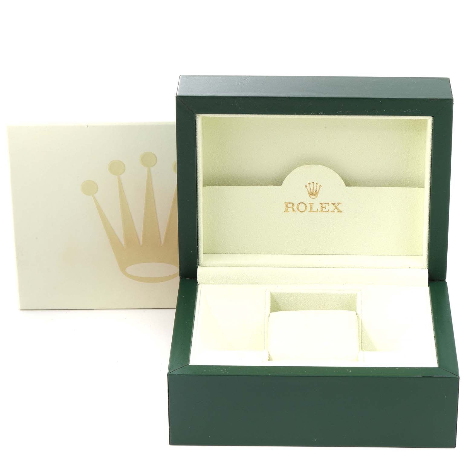 Rolex Oyster Perpetual Steel White Gold Black Dial Unisex Watch 116034