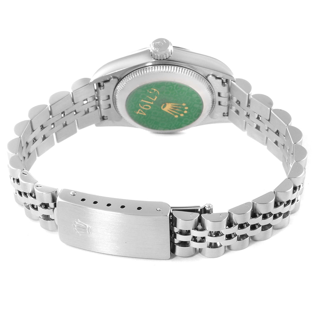 Rolex Oyster Perpetual Steel White Gold Ladies Watch 67194 Papers