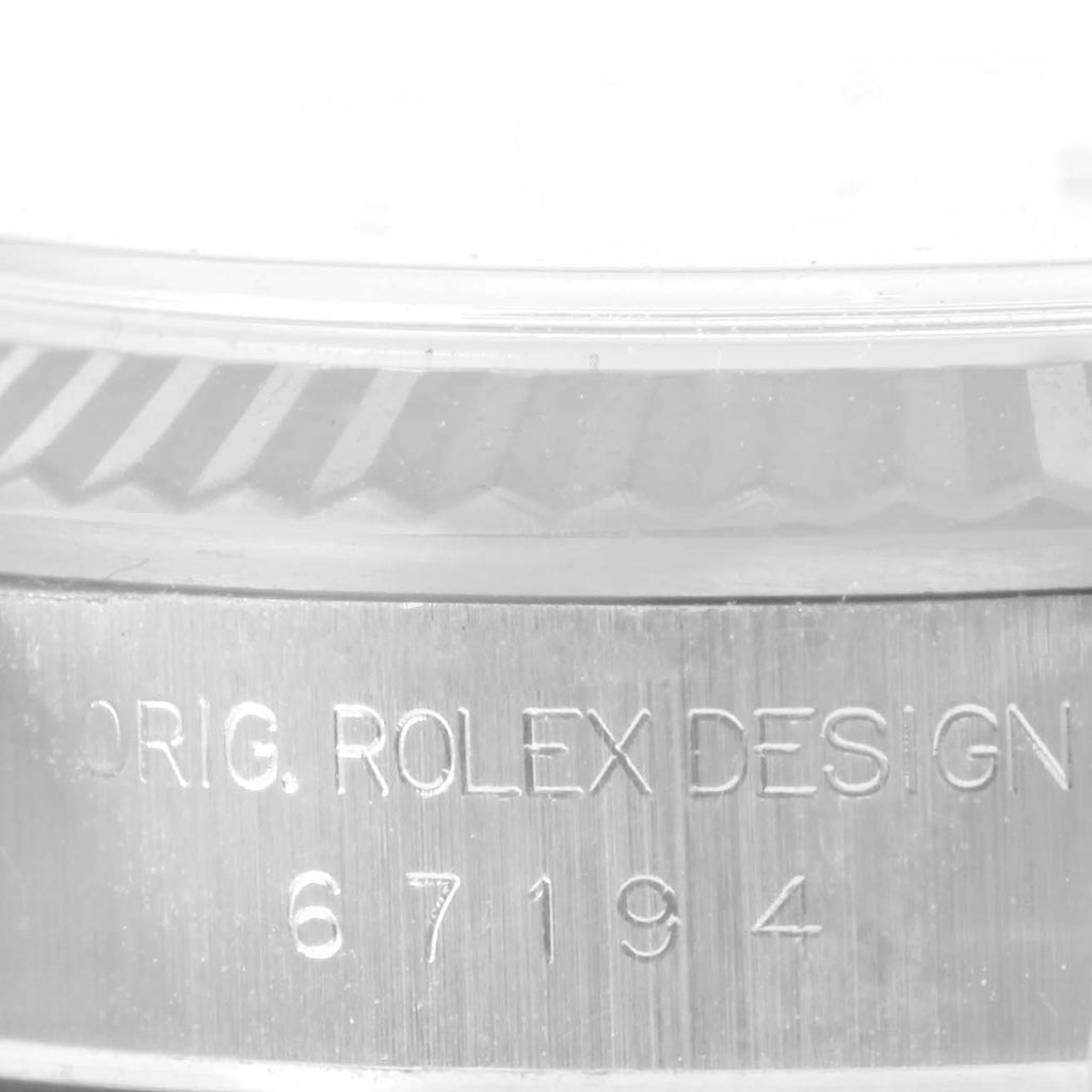 Rolex Oyster Perpetual Steel White Gold Ladies Watch 67194 Papers