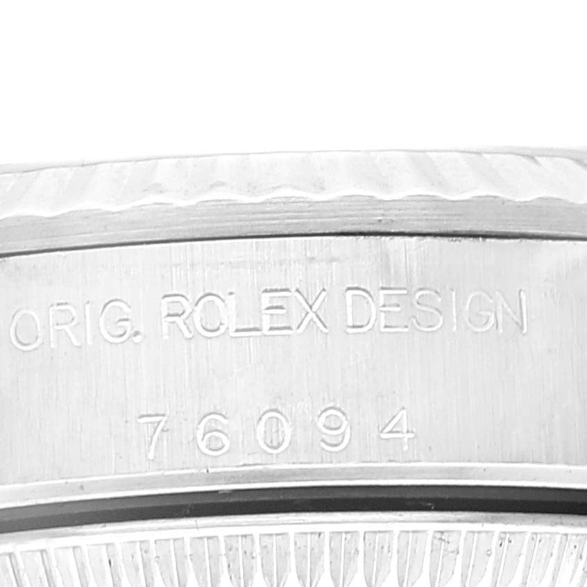 Rolex Oyster Perpetual Steel White Gold Ladies Watch 76094 Box Papers