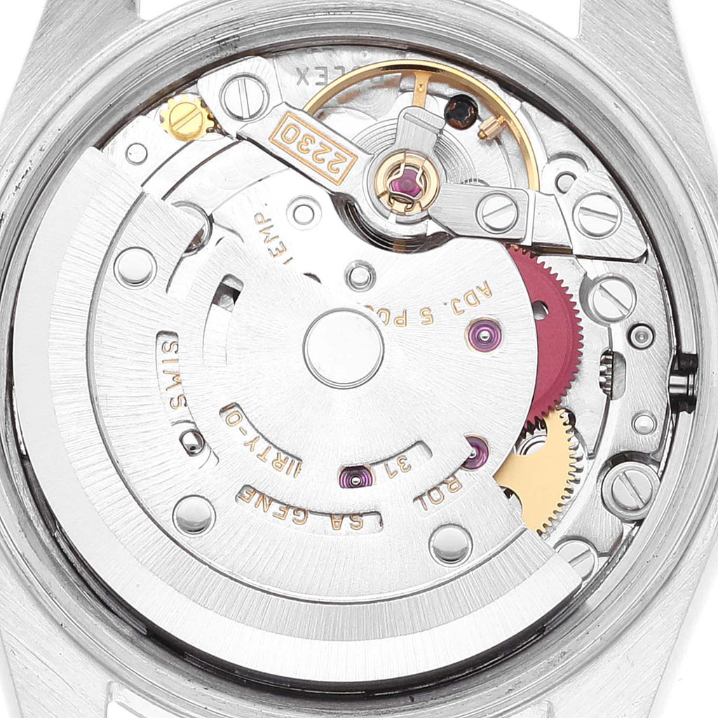 Rolex Oyster Perpetual Steel White Gold Ladies Watch 76094 Box Papers