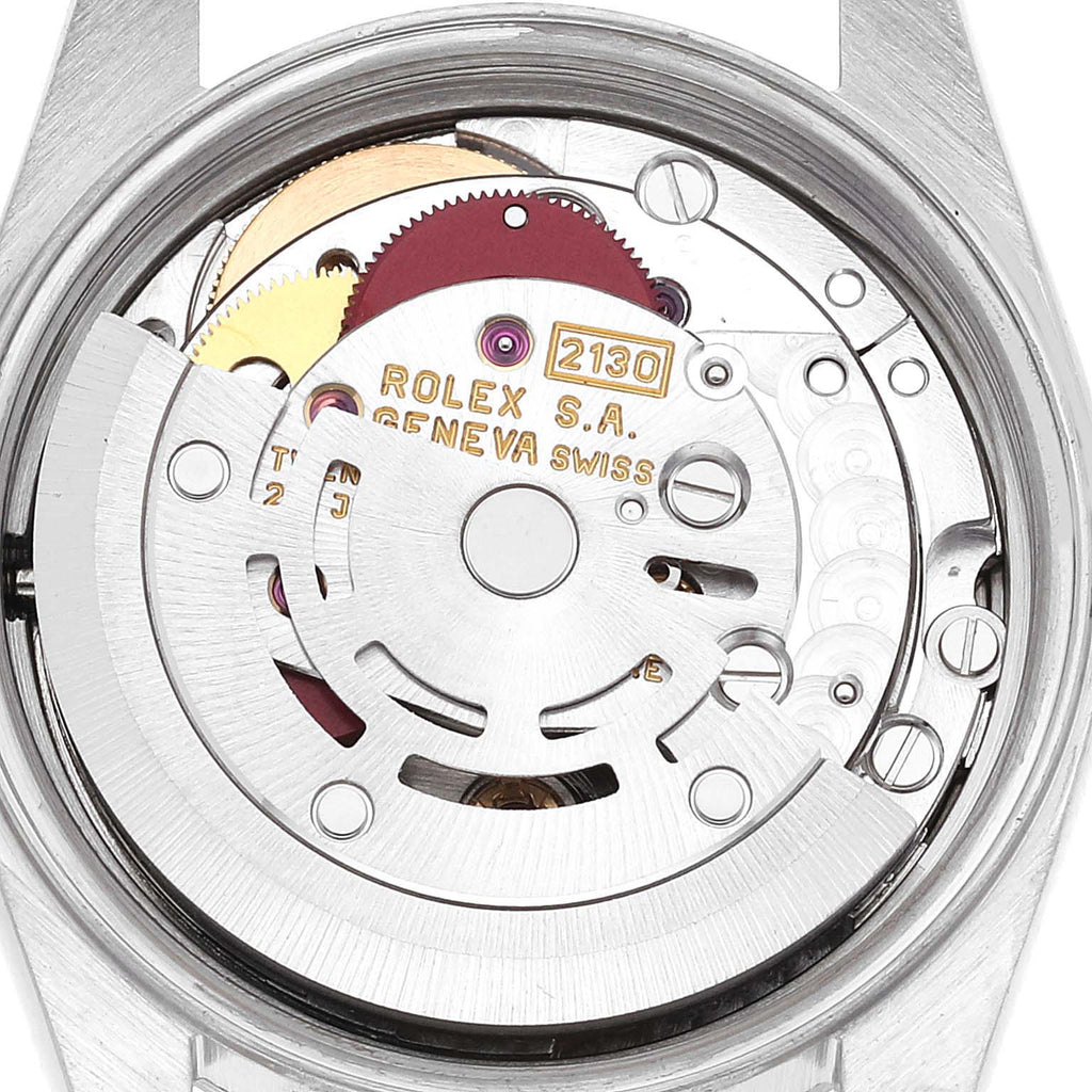 Rolex Oyster Perpetual Steel White Gold Silver Dial Ladies Watch 67194