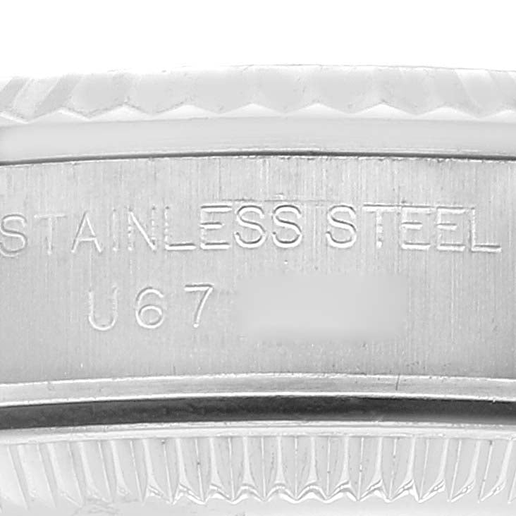 Rolex Oyster Perpetual Steel White Gold Silver Dial Ladies Watch 67194