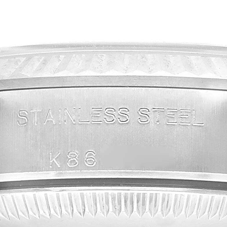 Rolex Oyster Perpetual Steel White Gold Silver Dial Watch 76094