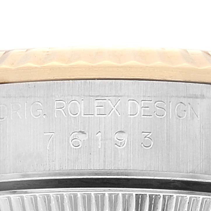 Rolex Oyster Perpetual Steel Yellow Gold Blue Dial Ladies Watch 76193