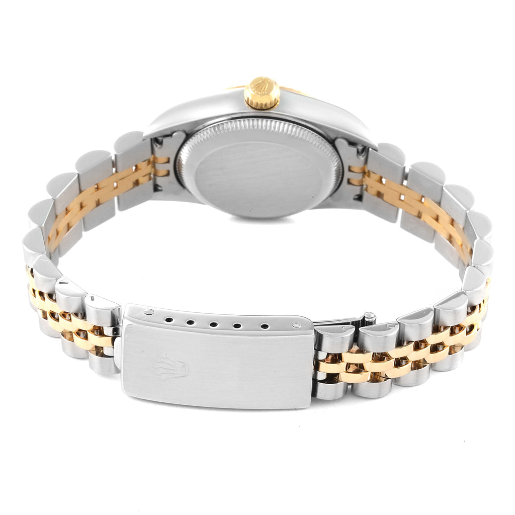 Rolex Oyster Perpetual Steel Yellow Gold Blue Dial Ladies Watch 76193