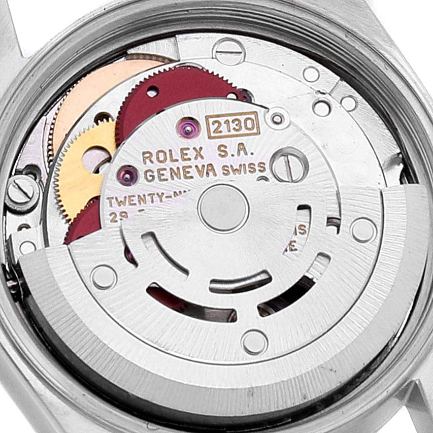 Rolex Oyster Perpetual Steel Yellow Gold Blue Dial Watch 67183 Box Papers