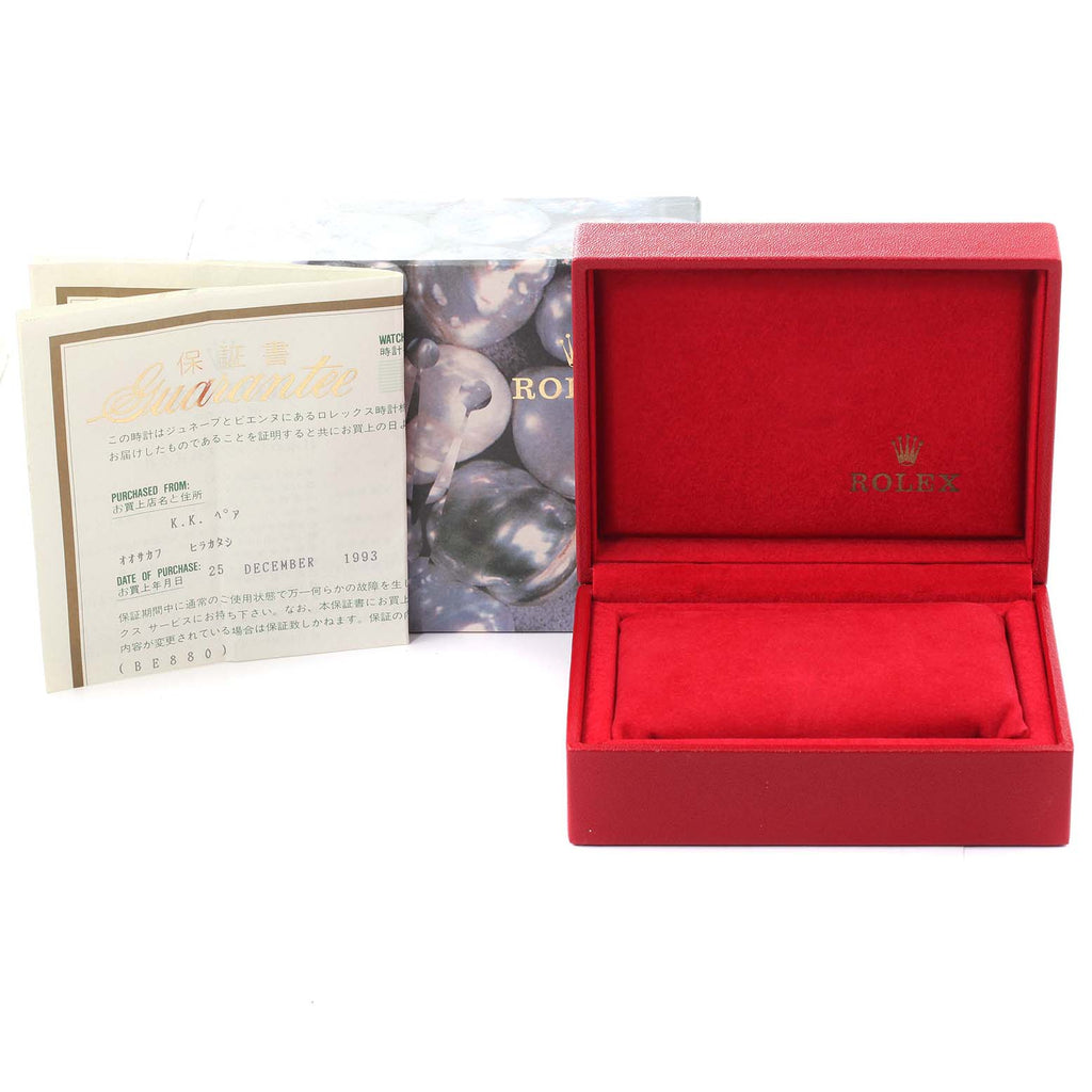 Rolex Oyster Perpetual Steel Yellow Gold Diamond Ladies Watch 67193 Box Papers