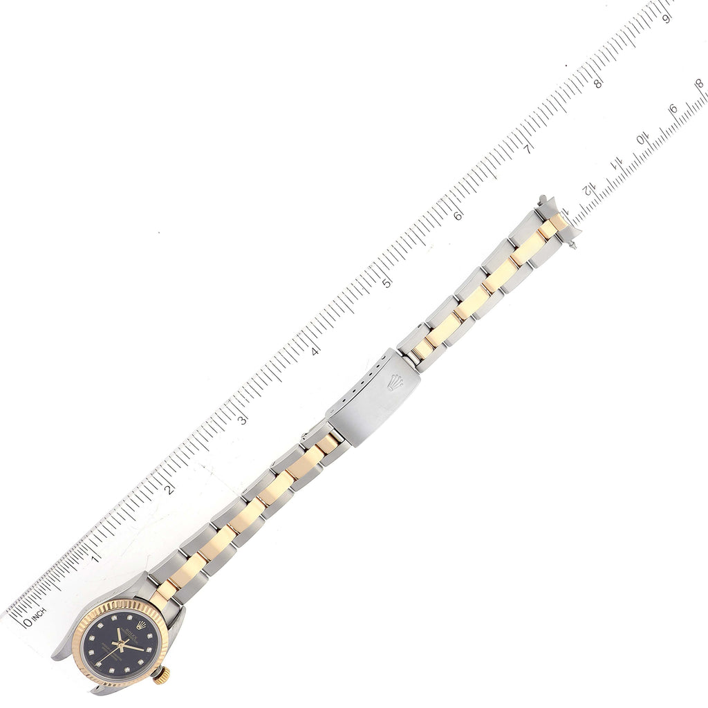 Rolex Oyster Perpetual Steel Yellow Gold Diamond Ladies Watch 76193