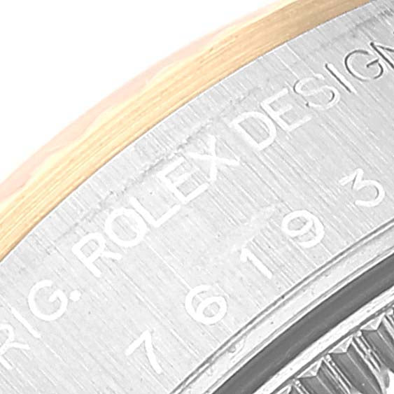 Rolex Oyster Perpetual Steel Yellow Gold Diamond Ladies Watch 76193 Box Papers