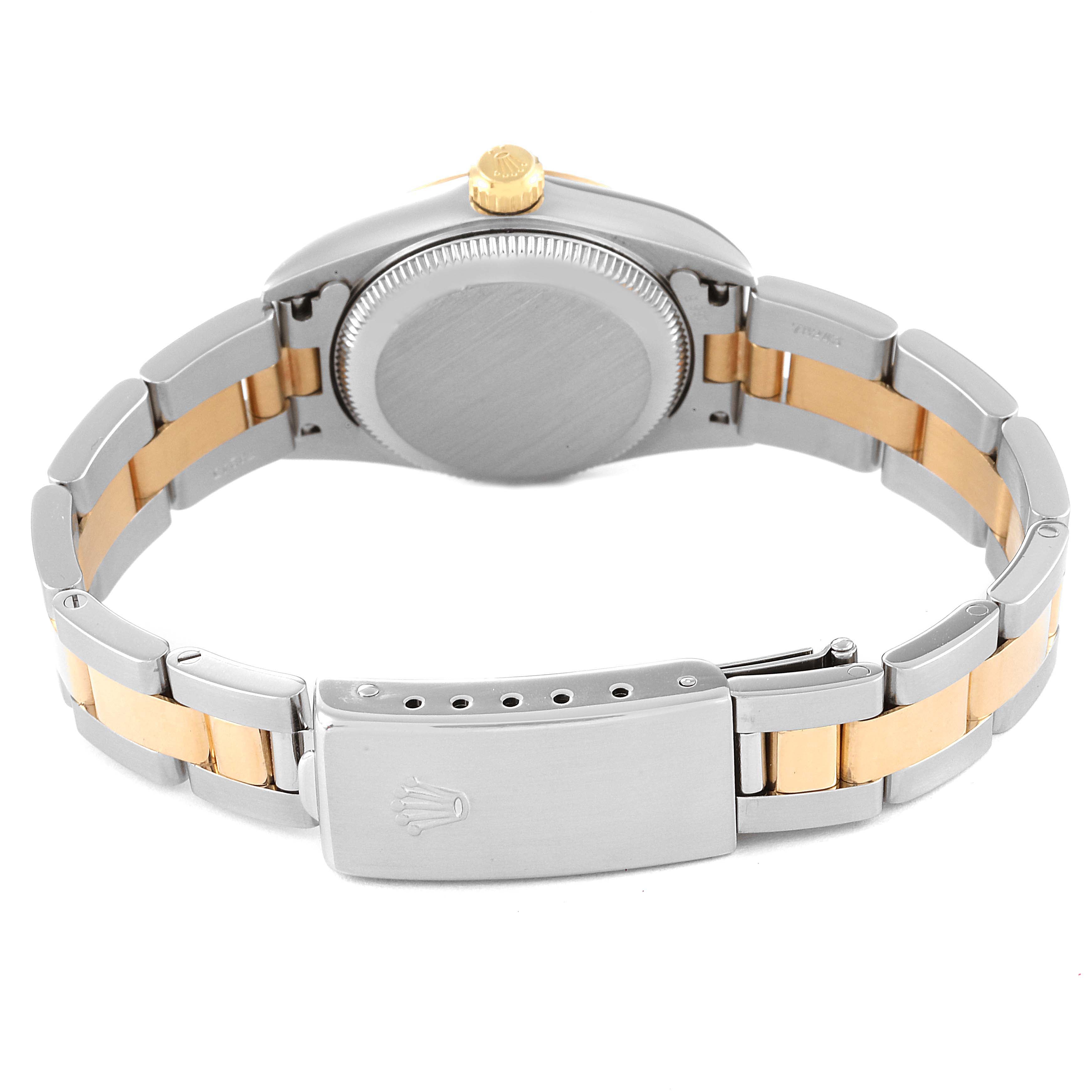Rolex Oyster Perpetual Steel Yellow Gold Ladies Watch 76193 Box Service Card