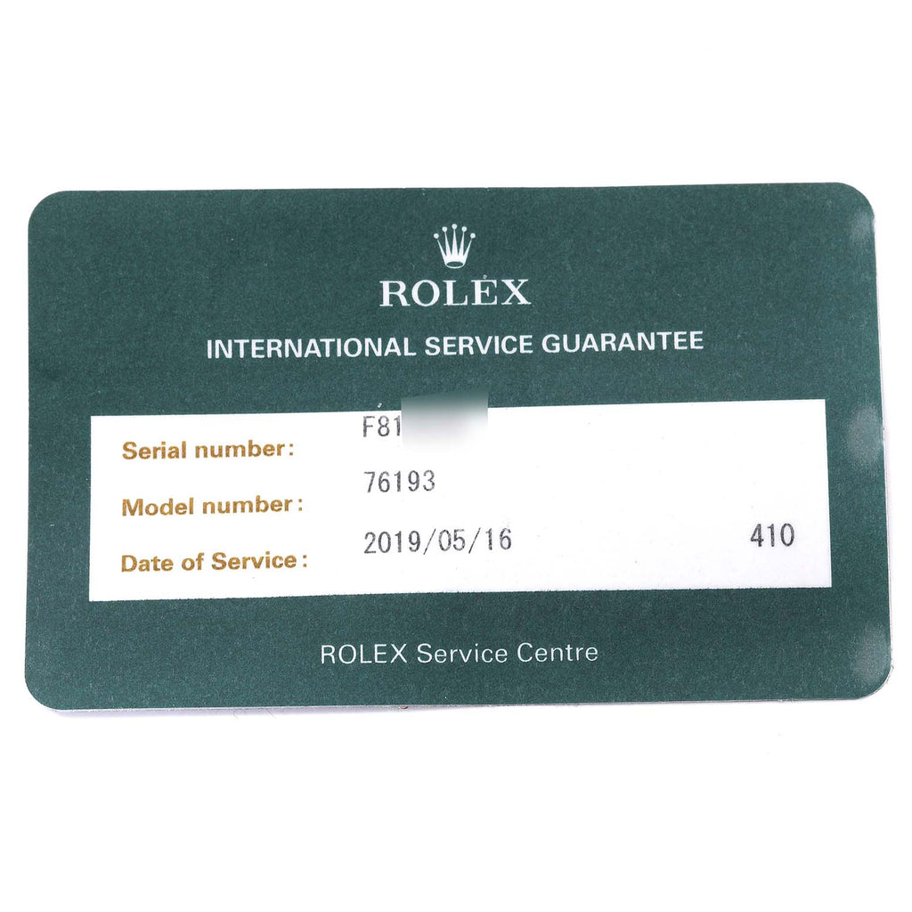 Rolex Oyster Perpetual Steel Yellow Gold Ladies Watch 76193 Box Service Card