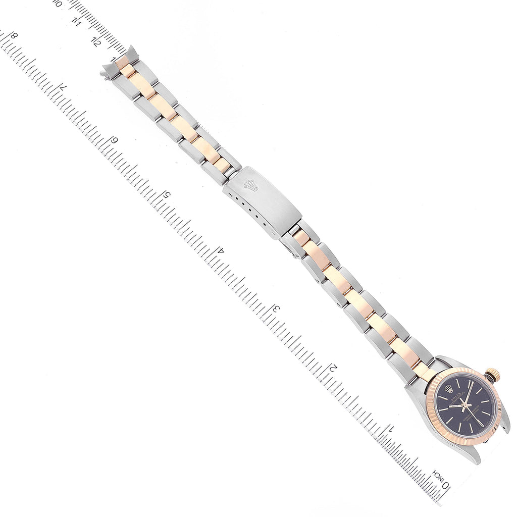 Rolex Oyster Perpetual Steel Yellow Gold Ladies Watch 76193 Box Service Card
